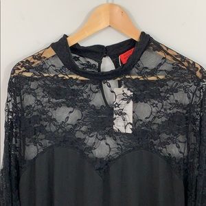 Black Lace Mermaid Dress in 3X